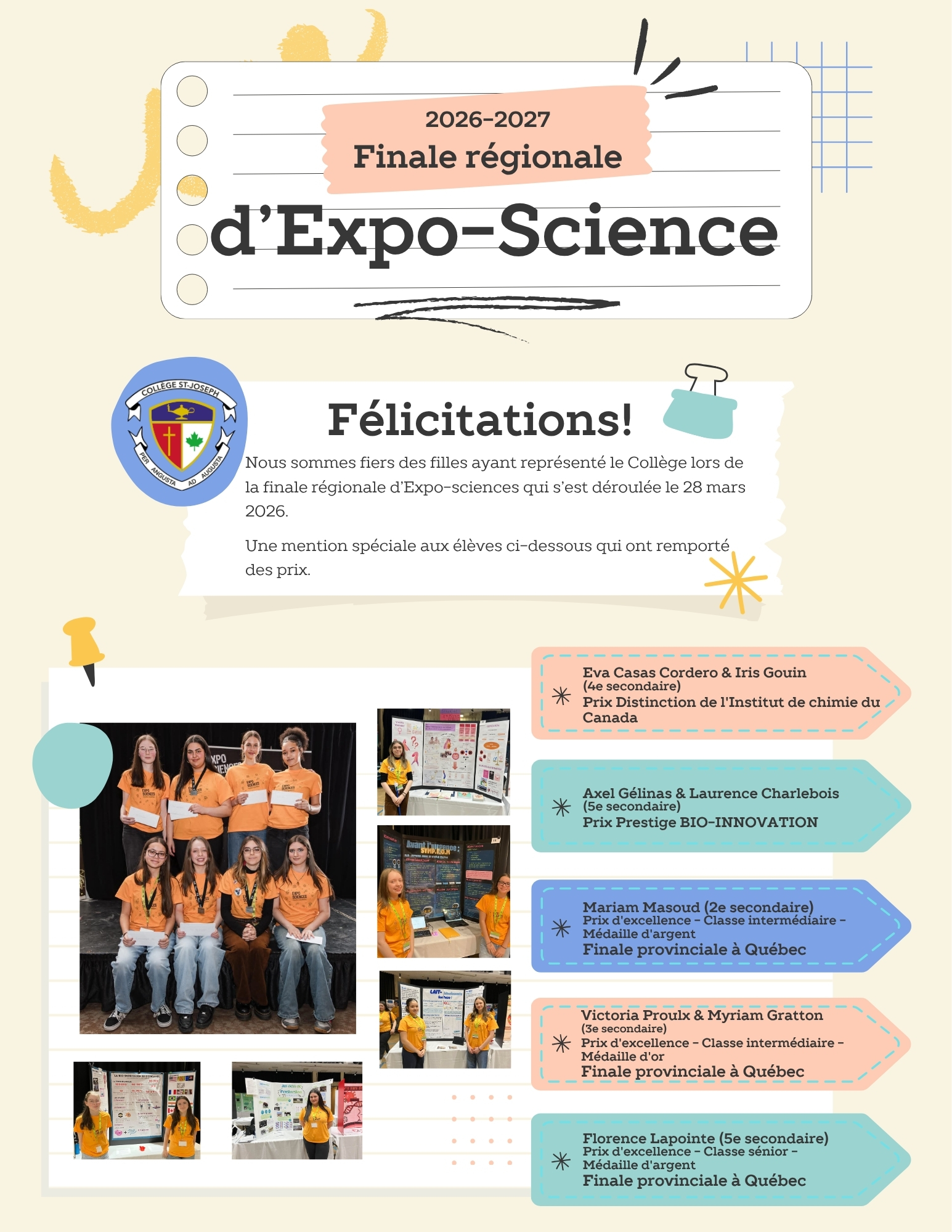 Finale régionale d'Expo-sciences